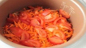 Тушеная рыба в мультиварке Редмонд