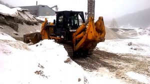 Работа бульдозера Шантуй SD 32