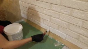 Покраска декоративного кирпича. Красим вместе