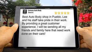 Extreme Auto Body Pueblo Impressive Five Star Review by David Kostka