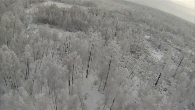 Обледенение параплана при поиске волков