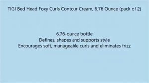 TIGI Bed Head Foxy Curls Contour Cream, 6 76 Ounce pack of 2