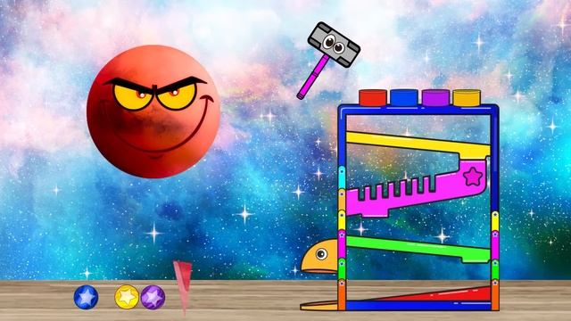 Learn Shapes, Colors, Numbers★Color PLANET GAME★Funny Planets Game★preschool Educational Games смотреть онлайн