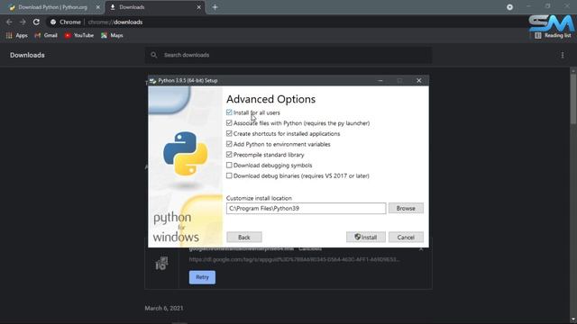 How to install Python 3.9.5 in Windows 10 in tamil || S.M. Security