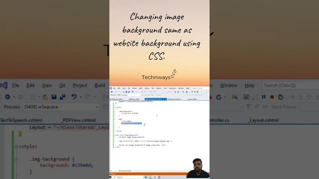 Removing image background using CSS | UI Design #ui #ai #react #angular #software #design #technway