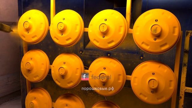 Желтая порошковая краска Ral 1028. Покраска пистолетом Лидер смотреть онлайн