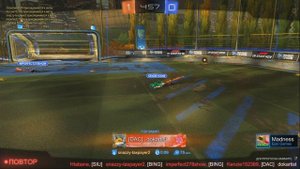 rocket league - быстрогол с центра от потолка за 3 сек_