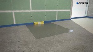 Монтаж пристенного душевого трапа Geberit