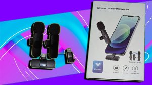 РАСПАКОВКА ПЕТЛИЧНЫЙ МИКРОФОН ДЛЯ IPHONE, ANDROID БЕСПРОВОДНОЙ.