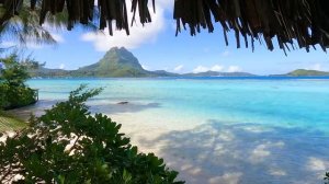 Бора Бора тропический остров, звук океана, отдых для души