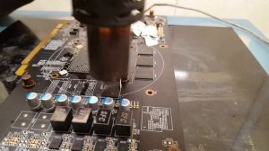Замена всех чипов памяти на видеокарте MSI RX 470
