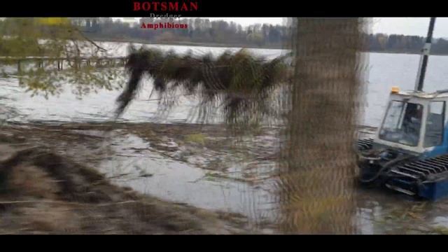 Земснаряд, плавающий экскаватор, амфибия BOTSMAN,производство. Очистка водоема,добыча,дноуглубление