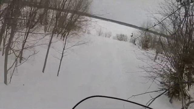 По свежему снегу на YAMAHA VK 540 IV. Катаю в выходной. смотреть онлайн