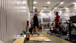 Рывок гири 20 кг с одной сменой рук, 5 мин.