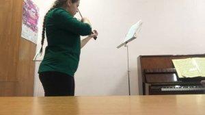 Урок по скрипке «колыбельная»