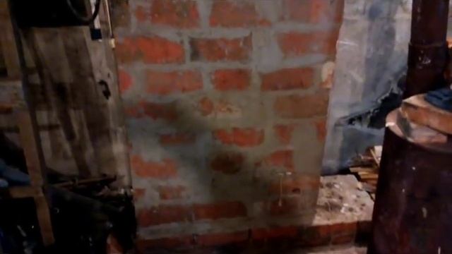 Отопитель из кирпича. Делаем в гараже. Часть 1. смотреть онлайн