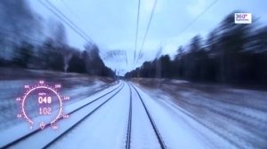 Москва - Калуга за 10 минут, из кабины электрички