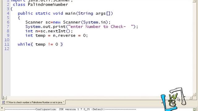 12 How to check number is Palindrome Number or not in java смотреть онлайн