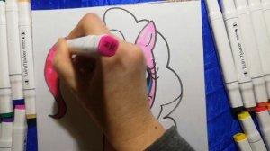 Как нарисовать Мой Маленький Пони маркерами . How To Draw a My Little Pony with markers.