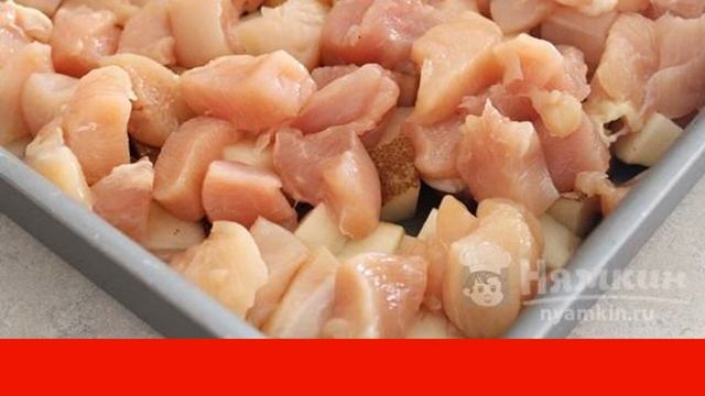 Baked potatoes with chicken and bacon смотреть онлайн