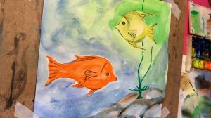 Как научить ребенка рисовать акварелью