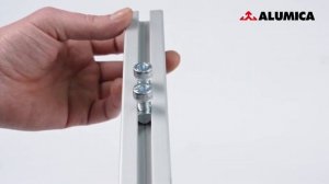 Сухарь пазовый c фиксатором для конструкционного алюминиевого профиля