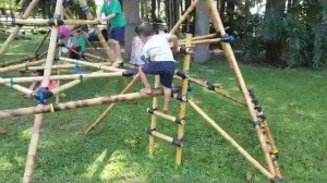 Luis Pelegrini curso Instalacões de Bambu na Fazenda da Toca