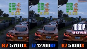 RYZEN 7 5700X vs INTEL i7 12700KF vs RYZEN 7 5800X || PC GAMES BENCHMARK |