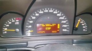 MB C220TDI W203 ошибка ESP и EPC