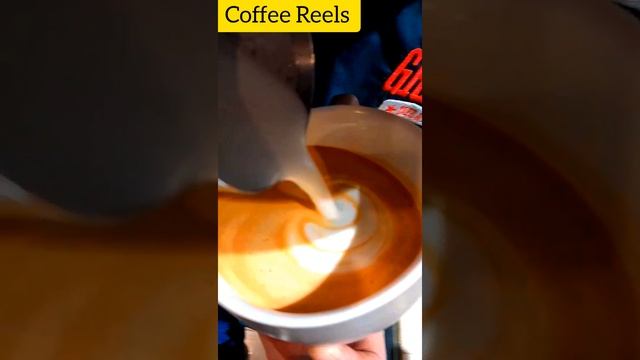 Swan latte art. Coffee reels