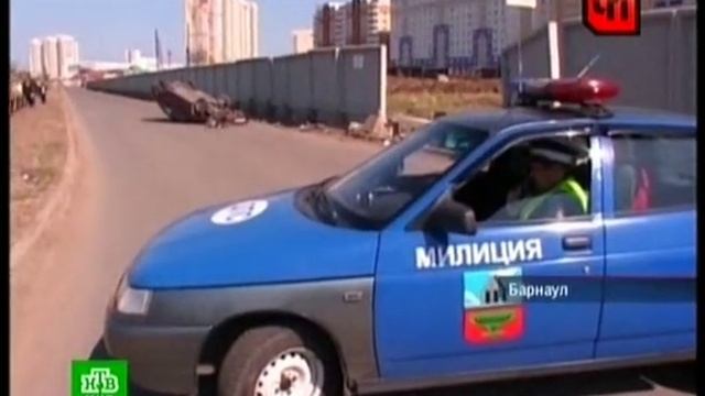 Девушка Марина  въехала в бетонный забор