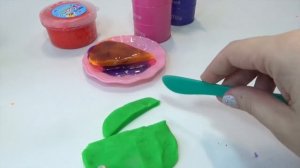 Делаем торт из пластилина плей до и лизунов