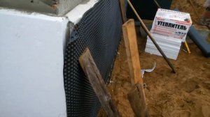 серия 5.обратная засыпка котлована снаружи здания