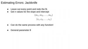 Regression 5: Estimating Errors