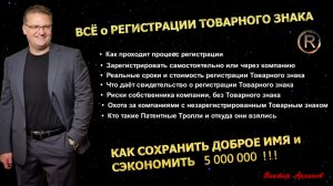 Вебинар: "Все о регистрации товарного знака. Как сохранить доброе имя и сэкономить 5 млн.руб."