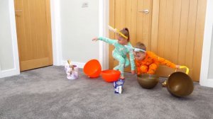 Gaby and Alex - Easter surprise eggs Hunt