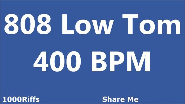 808 Low Tom Metronome : 400 BPM смотреть онлайн