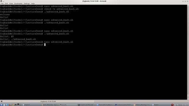 Advanced Bash Scripts