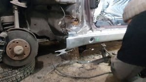 ремонт порога мерседес w202