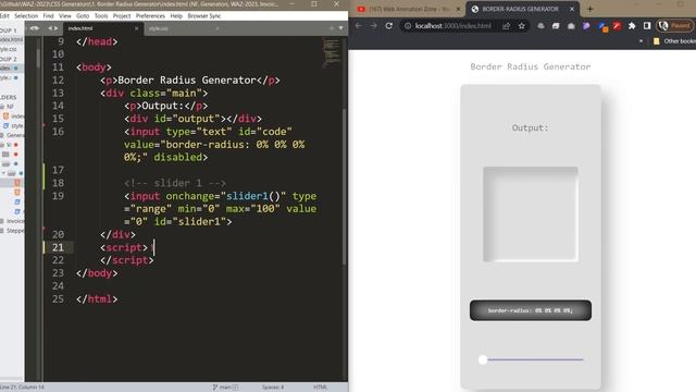 Create Border Generator using #html5  #css3  #javascript  | #webanimationzone