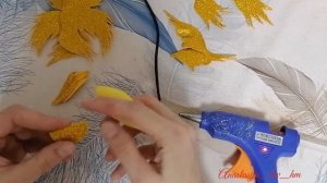 Новогодние игрушки из фоамирана. Christmas decoration ideas. Золотая рыбка. DIY. Foamiran Goldfich.