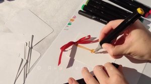 Рисуем новогодние поздравительные открытки самостоятельно маркерами