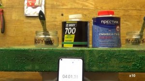 Тест гель-смывки старой краски Престиж и Body700