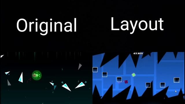"I SPY WITH MY LITTLE EYE" Original Vs Layout Comparision | Geometry Dash Comparision