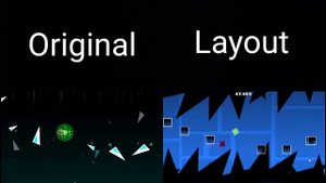 "I SPY WITH MY LITTLE EYE" Original Vs Layout Comparision | Geometry Dash Comparision