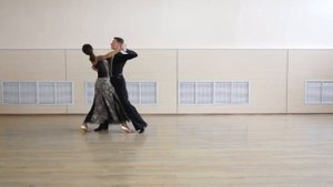 Progressive side step reverse turn in Tango   Левый поворот на поступательном боковом шаге в Танго