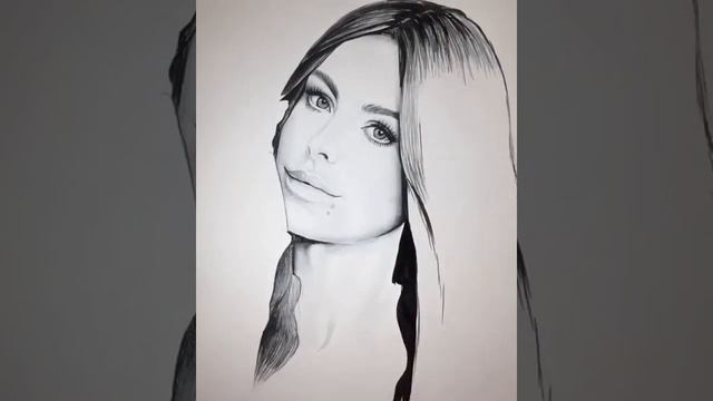 Процесс создания портрета в технике графика смотреть онлайн