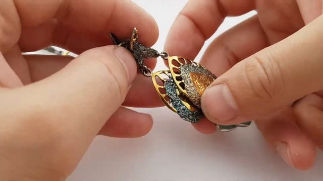 Эксклюзив, серебряные серьги с бирюзой от Георгия. Покахонтас.