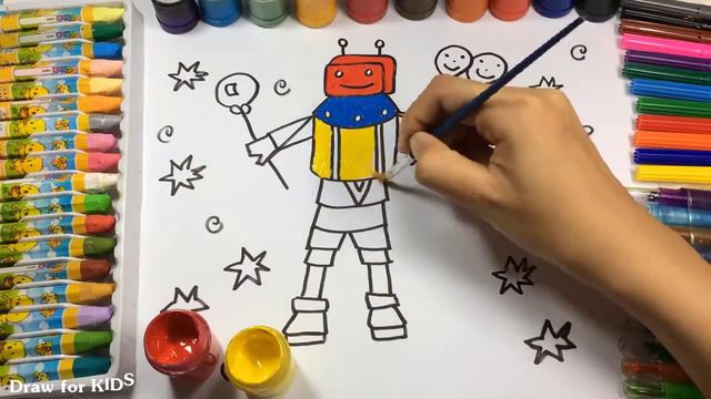 Как нарисовать супергероскоп для мальчиков, рисующих цветными маркерами для детей смотреть онлайн