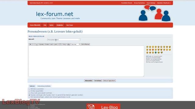 neuen Beitrag erstellen - lex-forum.net Community (phpBB) | LexBlogTV смотреть онлайн